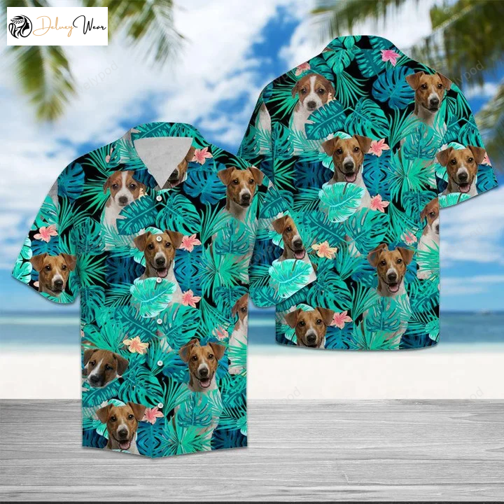 Get Wild with Our Jack Russell Tropical Jungle Hawaiian Shirt Gift for Men Women Fans – Perfect for Adventure Lovers!
