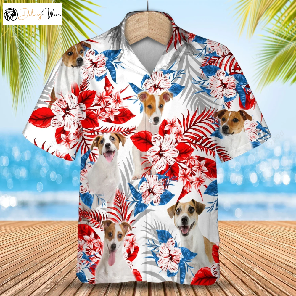 Summer Aloha Shirt Gift for Men Women Fans – Jack Russell Terrier Hawaiian Shirt Gift for Men Women Fans for Men & Women Perfect Gift for Summer