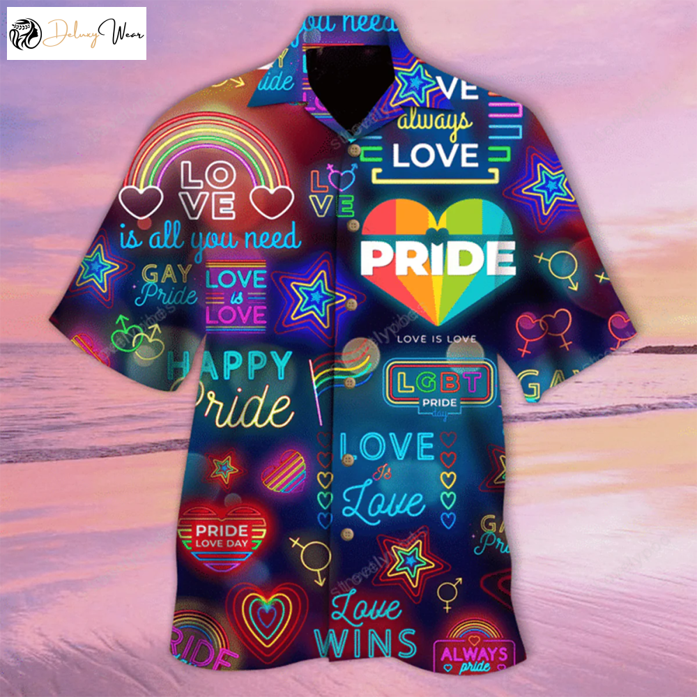 Love Has No Gender Hawaiian Shirt Gift for Men Women Fans – Tropical Design Unisex Perfect for All Genders