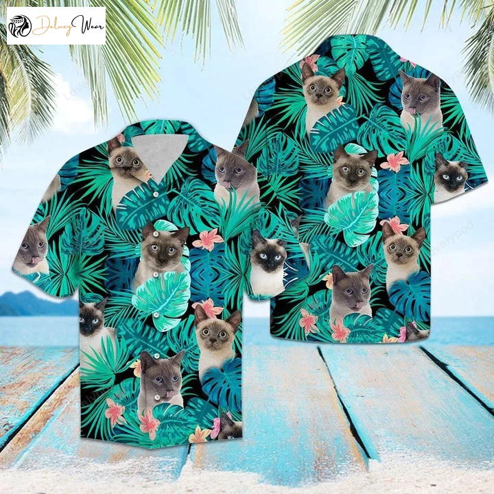 Exotic Siamese Tropical Jungle Hawaiian Shirt Gift for Men Women Fans – Vibrant Design for Stylish Men