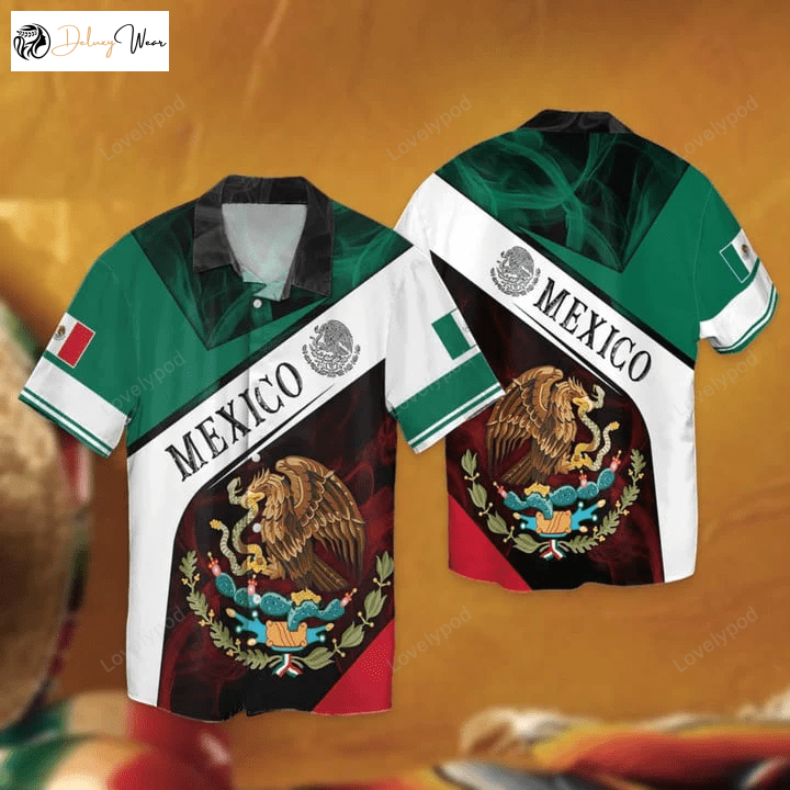 Mexican Aloha Beach Shirt Gift for Men Women Fans: Full 3D Print Hawaiian Shirt Gift for Men Women Fans for Men & Women