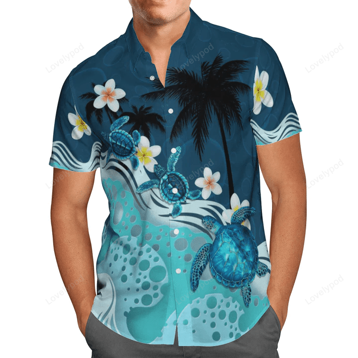 Ocean Turtle Hawaiian Shirt Gift for Men Women Fans: Summer Gift for Men Aloha Beach Style
