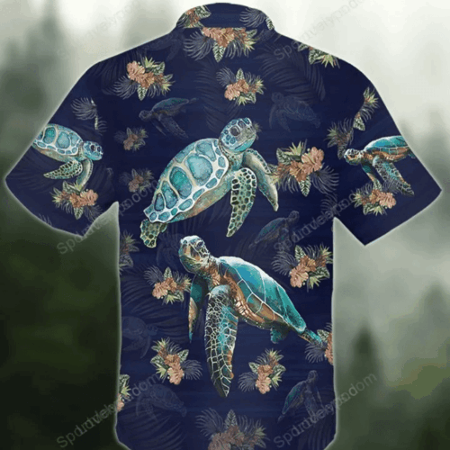Ocean Turtle Tropical Hawaiian Shirt Gift for Men Women Fans – Summer Gift for Men Aloha Beach Shirt Gift for Men Women Fans