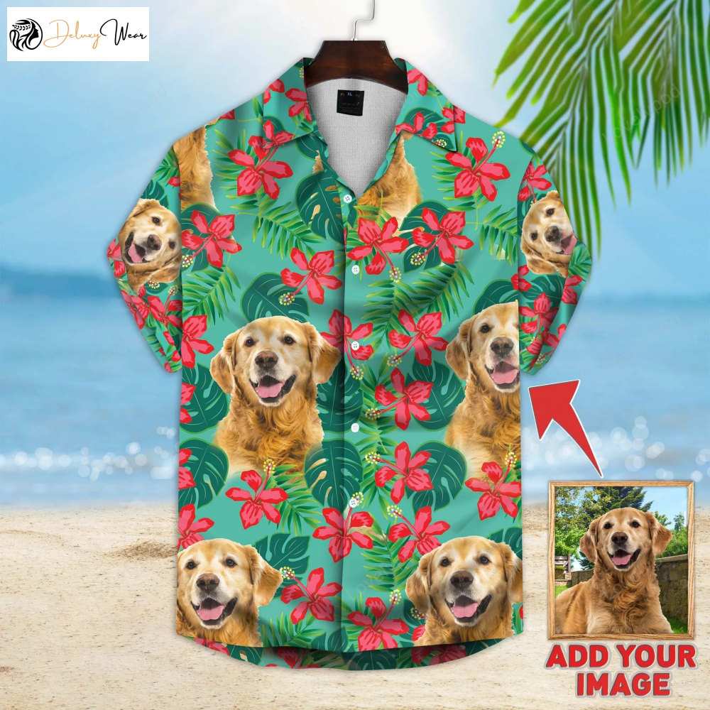 Custom Dog Aloha Shirt Gift for Men Women Fans: Hawaiian Flowers Pattern Short-Sleeve for Men & Women