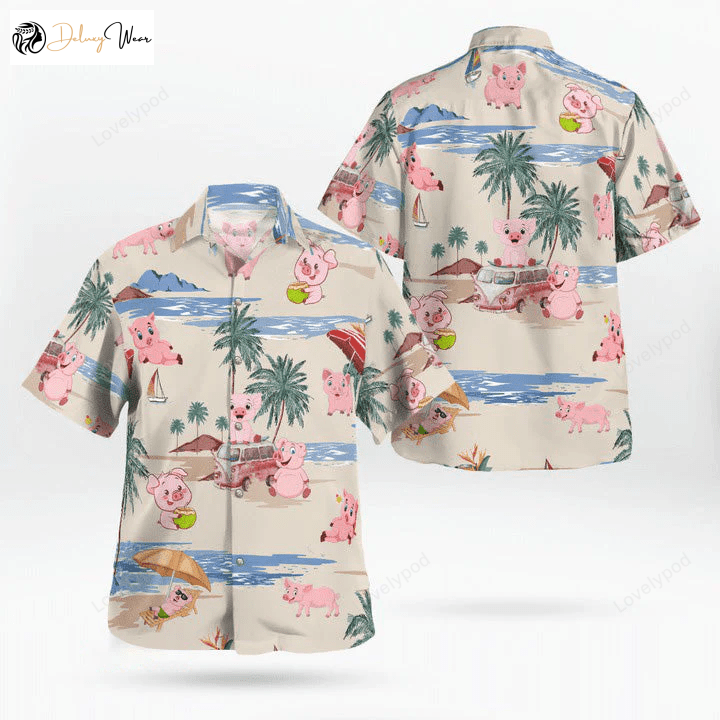 Pig Aloha Hawaiian Shirt Gift for Men Women Fans – Beach Pattern for Summer: Perfect Gift for Men & Women