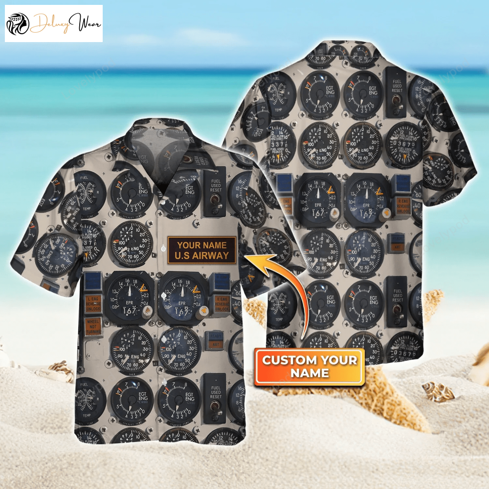 Explore the Sky with Pilot 3D Hawaiian Shirt Gift for Men Women Fans – Funny Gift for Pilots