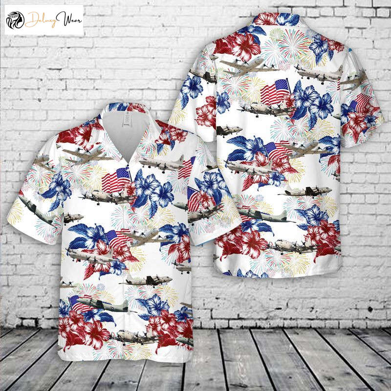 S Navy Lockheed P-3 Orion Hawaiian Shirt Gift for Men Women Fans – Stylish Men s Short Sleeve Hawaiian Shirt Gift for Men Women Fans