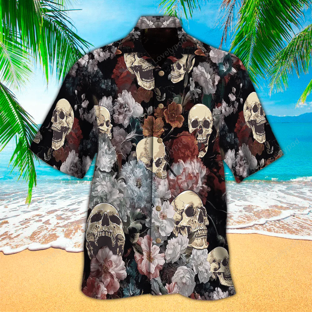 Skull Aloha Hawaii Shirt Gift for Men Women Fans – Perfect Hawaiian Shirt Gift for Men Women Fans for Skull Lovers Shop Now!