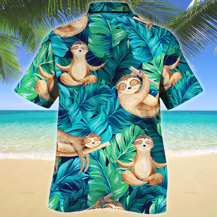Sloth Lovers Gift Hawaiian Shirt Gift for Men Women Fans – Animal Print for Men & Women