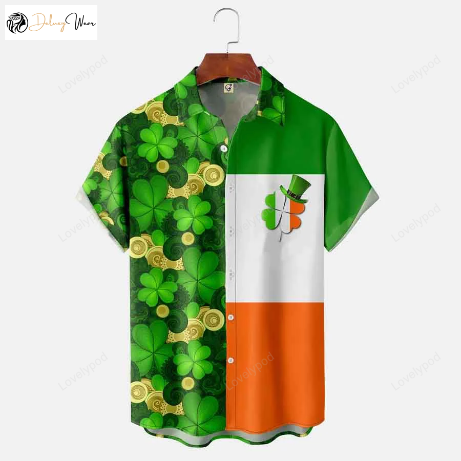 St Patrick s Day Shamrocks Hawaiian Shirt Gift for Men Women Fans: Festive & Stylish Attire for Celebrations