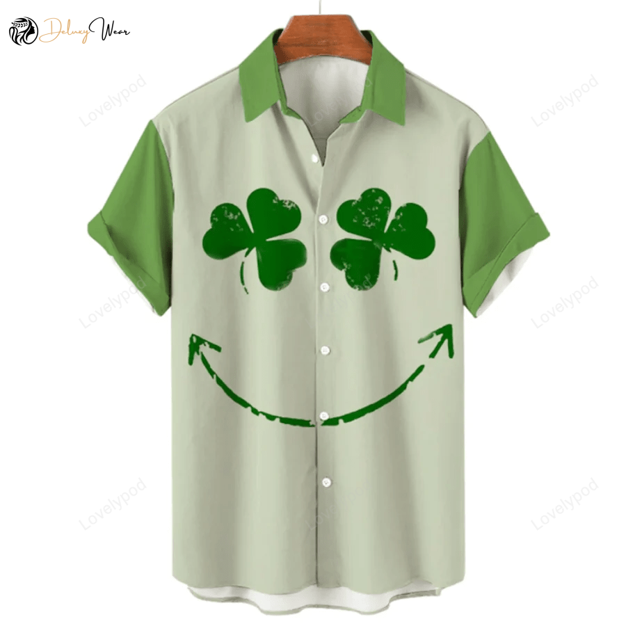 St Patrick s Hawaiian Shirt Gift for Men Women Fans: Irish-Inspired Gift for Men Perfect for Celebrating with Style