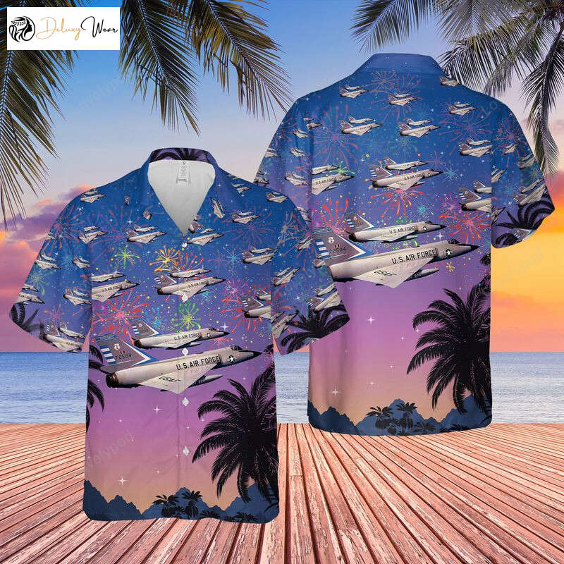 USA Air Force F-106 Delta Dart Hawaiian Shirt Gift for Men Women Fans – Patriotic Men s 4th of July Apparel