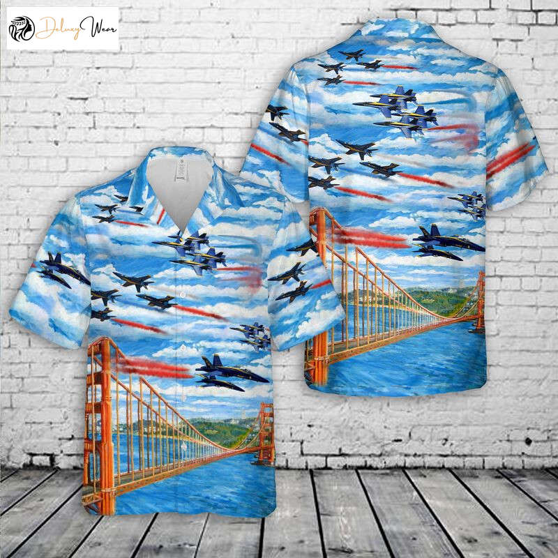 US Navy Blue Angels 4th Of July Hawaiian Shirt Gift for Men Women Fans – Patriotic Men s Apparel