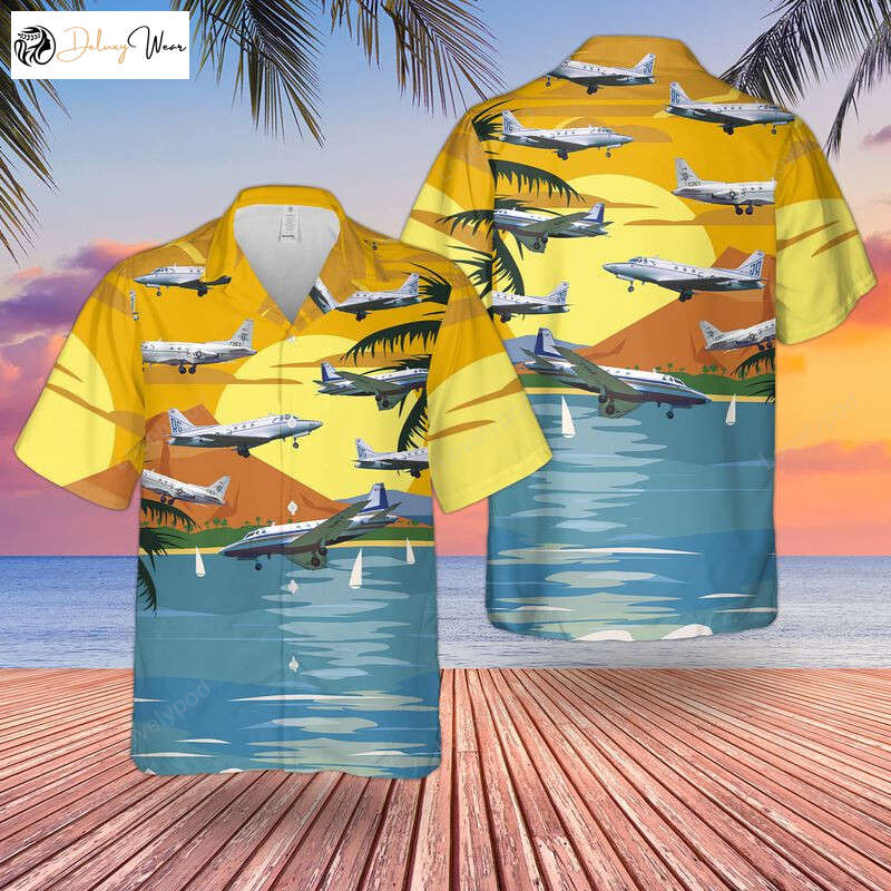 US Navy Sabreliner CT-39 VCR-50 Hawaiian Shirt Gift for Men Women Fans: Short Sleeve Men s Hawaiian Shirt Gift for Men Women Fans