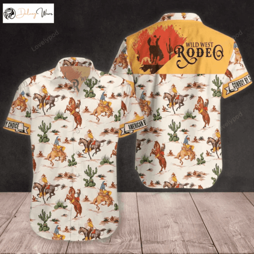 Wild West Rodeo Cowboy Hawaiian Shirt Gift for Men Women Fans: Authentic Western Style for Men