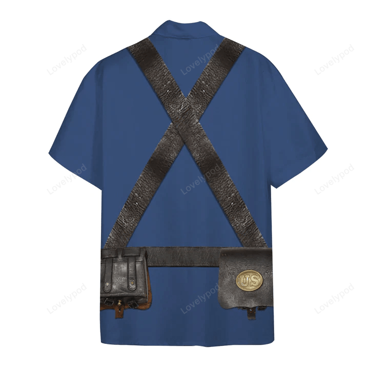 Custom 3D Union Infantry Civil War Shirt: Hawaiian Style for Men & Women