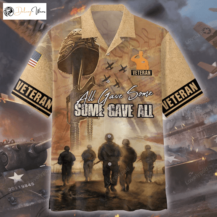 All Gave Some Some Gave All – US Veteran 3D Shirt: Engaging Hawaiian Shirt Hoodie for Maximum Style