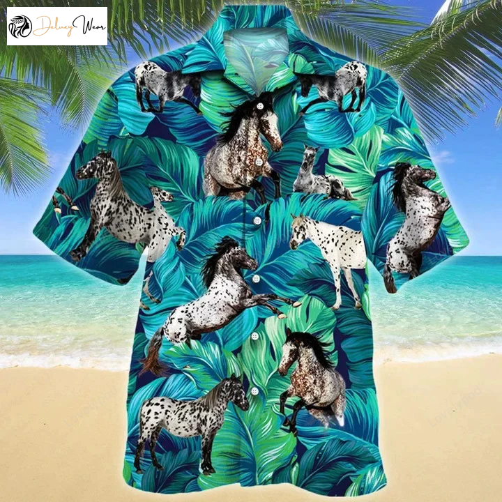 Get Summer Ready with Appaloosa Horse Lovers Beach Hawaiian Shirt – Perfect for Family Fun in Hawaii!