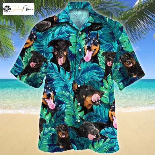 Beauceron Dog Lovers Hawaiian Shirt: All-Printed 3D Hawaiian Style for Summer