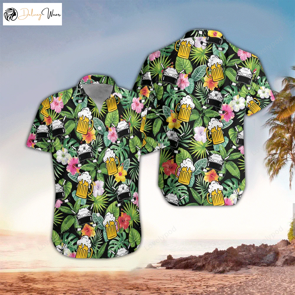 Beer Lover s Hawaiian Shirt: Stylish Floral Patterns for Men Perfect Gift Idea