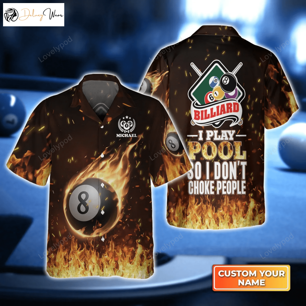 Unique Billiard 3D Hawaiian Shirt: Perfect Gift for Pool Players
