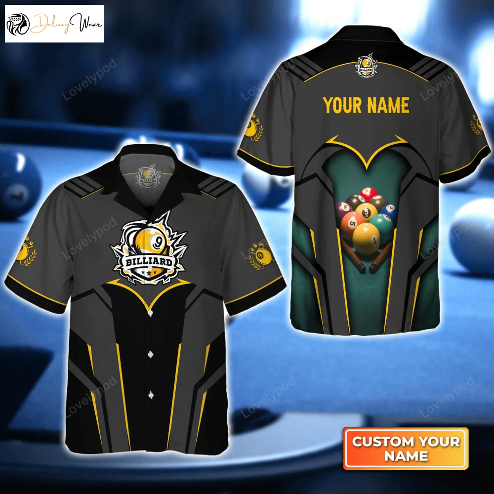 9 Ball Billiard Pool Hawaiian Shirt – Perfect Gift for Billiard Players!
