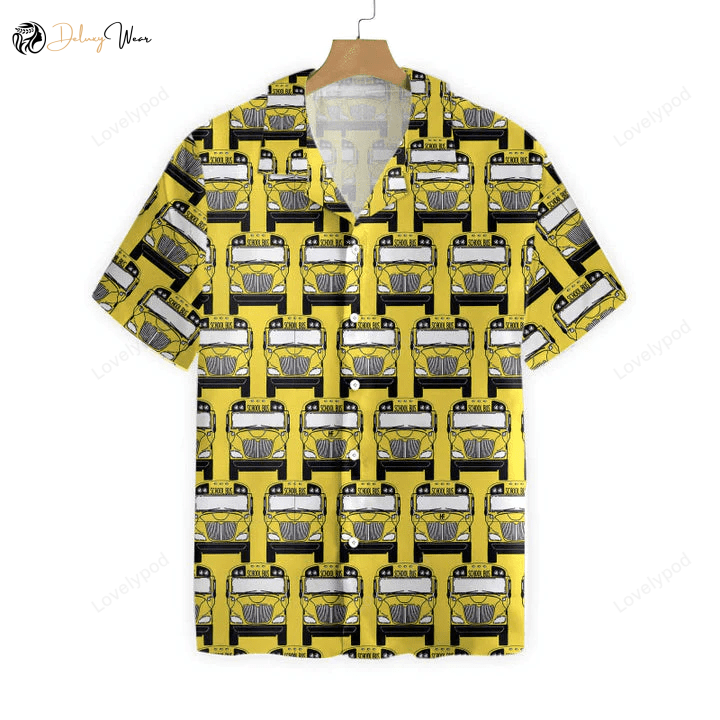 Bus Driver Hawaii Shirt – School Bus Hawaiian Gift for Driver Dad & Grandpa