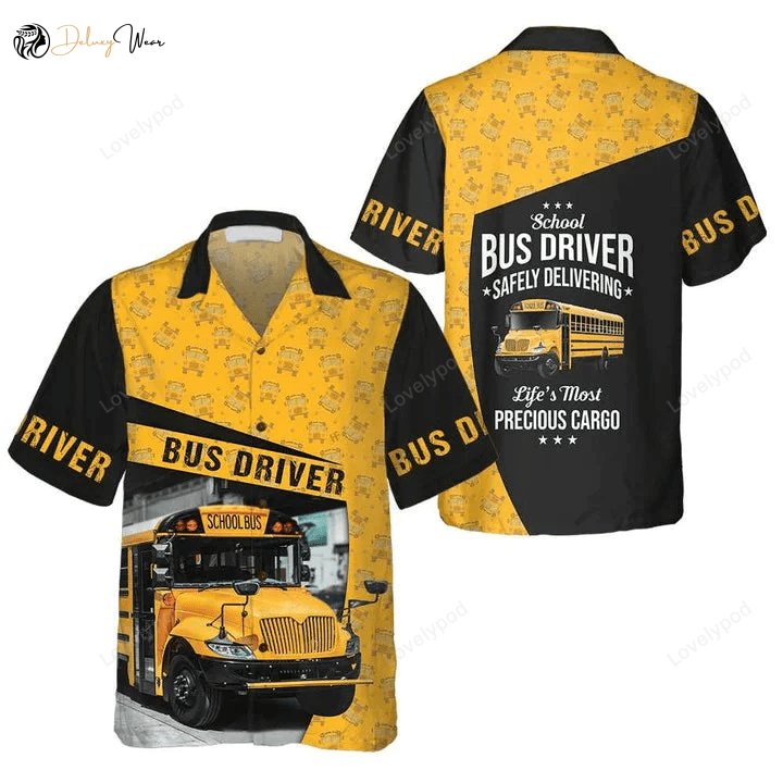 Stylish Bus Driver Hawaiian Shirt: Perfect Summer Gift for Bus Driver Lovers