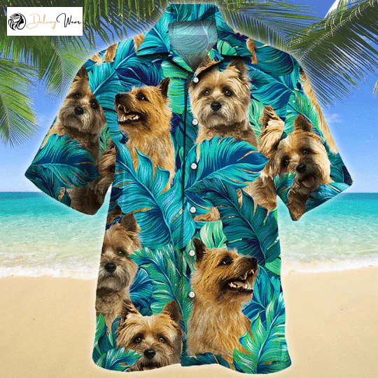 Cairn Terrier Dog Lovers Hawaiian Shirt for Men – Summer Style All Printed 3D Design