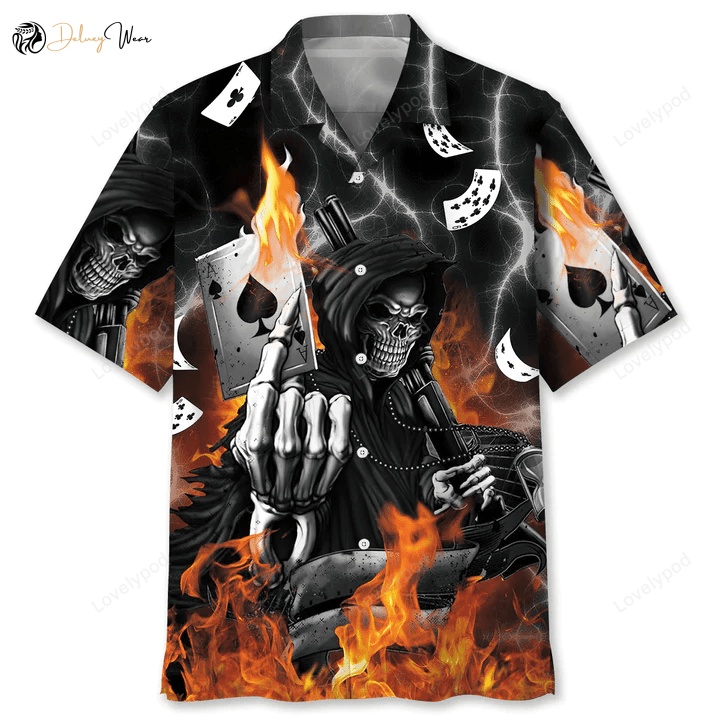 Get Lucky with Casino Devil Hawaiian Shirt – Perfect Gambling Gift & Funny Poker Shirt!
