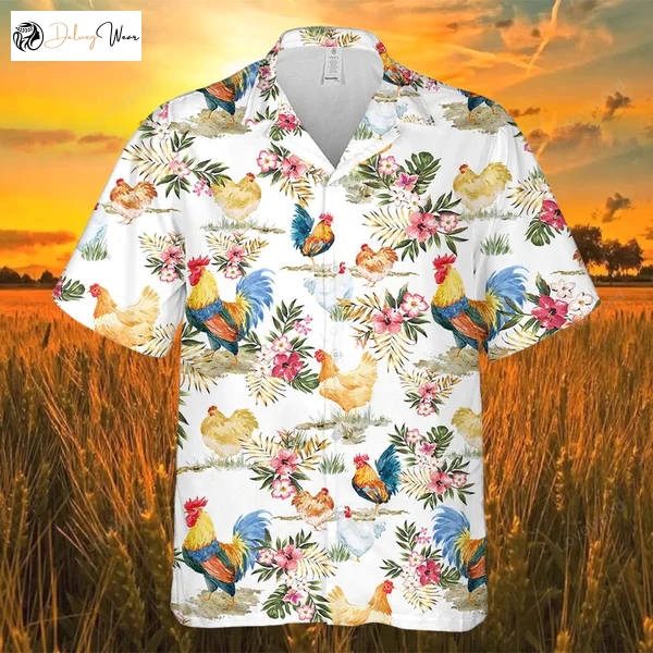 Stylish Chicken Hawaiian Shirt: Perfect Summer Gifts for Men and Women