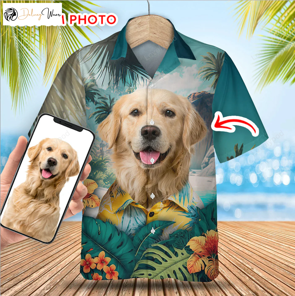 Custom 3D Dog Hawaiian Shirt for Men – Summer Gifts for Dog Lovers