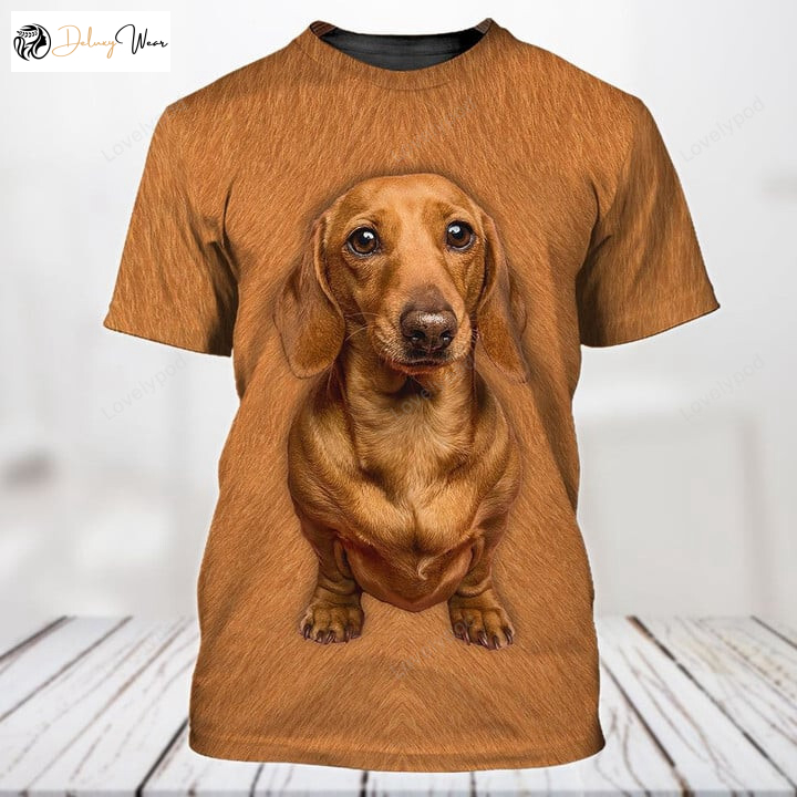 Dachshund 3D Full Print: Dog Polo Hawaiian Shirt Hoodie – Zipper Hoodie for Humans