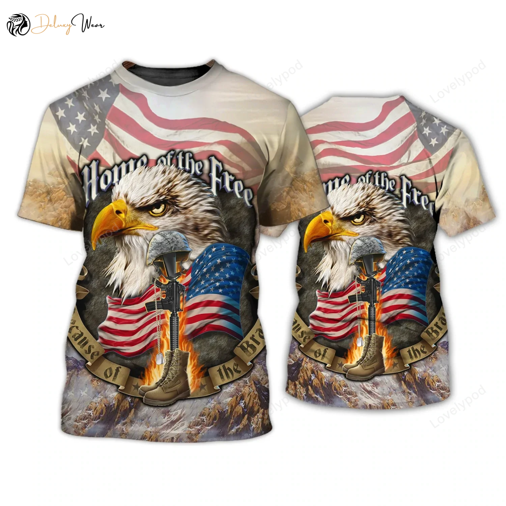 Celebrate Independence Day with our Eagle American Hawaiian Shirt – Limited Edition