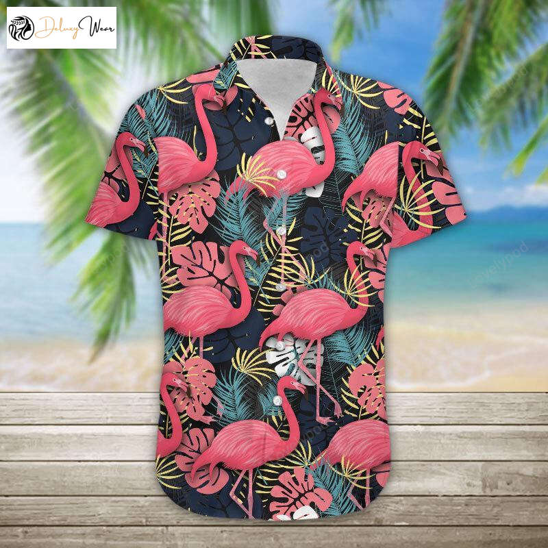 Flamingo Aloha Shirt: Tropical Hawaiian Pattern for a Stylish Flair in Hawaii