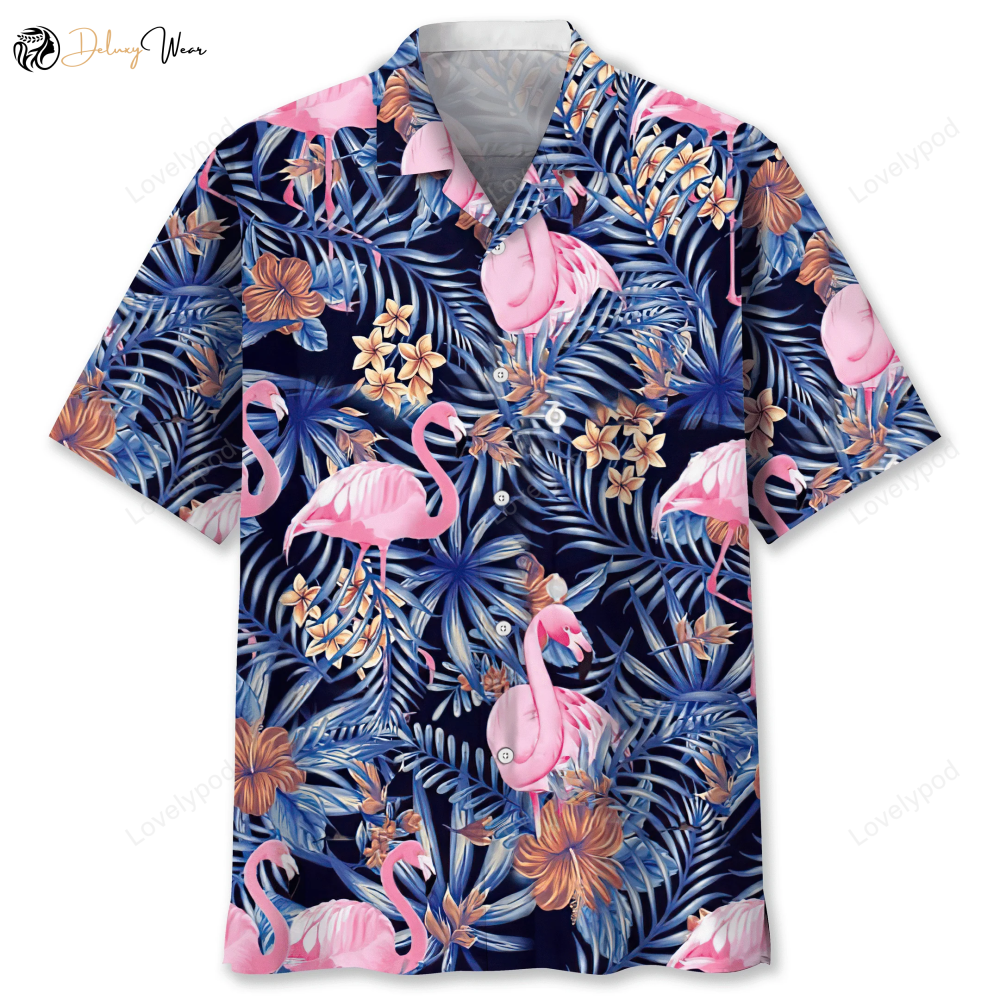 Get Beach-Ready with Flamingo Tropical Hawaiian Shirt! Perfect for Summer Vacations – Shop Now!