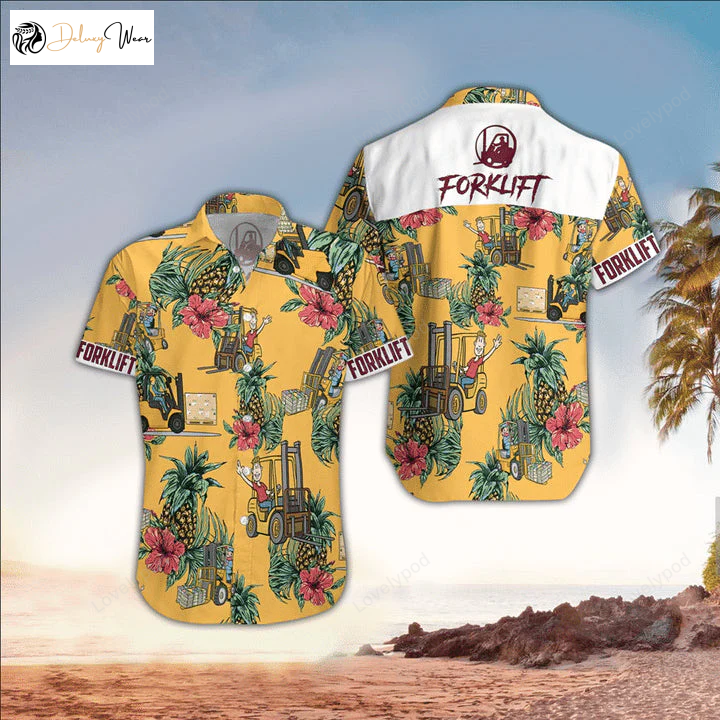 Forklift Driver Hawaiian Shirt for Men: Unique Gifts for Forklift Driver Lovers