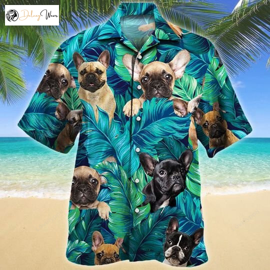 Summer-ready 3D Hawaiian Shirt for French Bulldog Dog Lovers