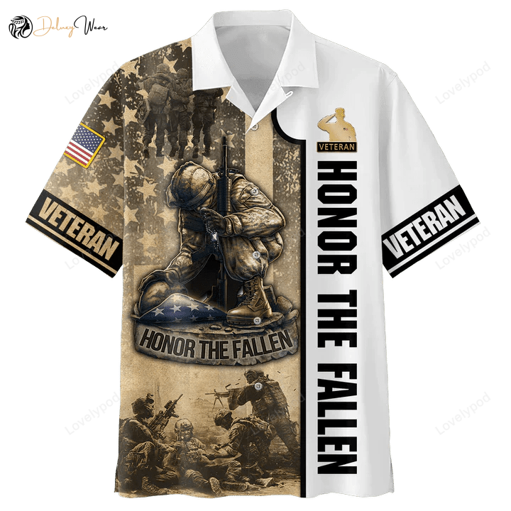 Honor The Fallen – Veteran 3D All Over Printed Apparel: Shirt Hoodie Hawaiian