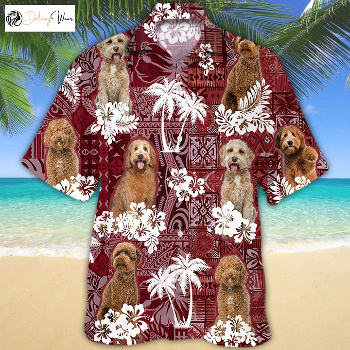 Labradoodle 2 Red Hawaiian Shirt – Perfect Gift for Dog Lovers Animal Summer Shirts