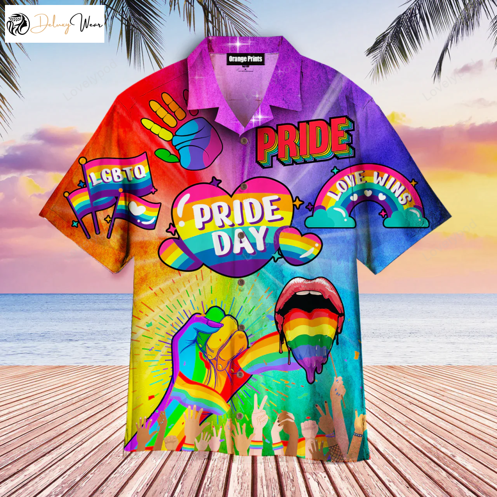 Hawaiian LGBT Pride Month Shirt: Celebrate with Our Proud Lesbian Gay and LGBT Shirt
