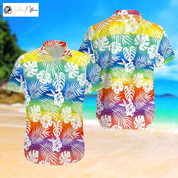 LGBT Summer Vacation Hawaiian Shirt: Rainbow Pride LGBT Shirt