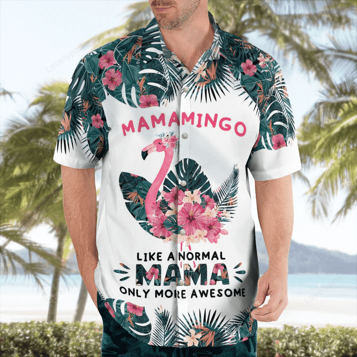 Mamamingo Hawaiian Shirt: Perfect Mother s Day Gift Mom Shirt for a Tropical Hawaiian Experience!