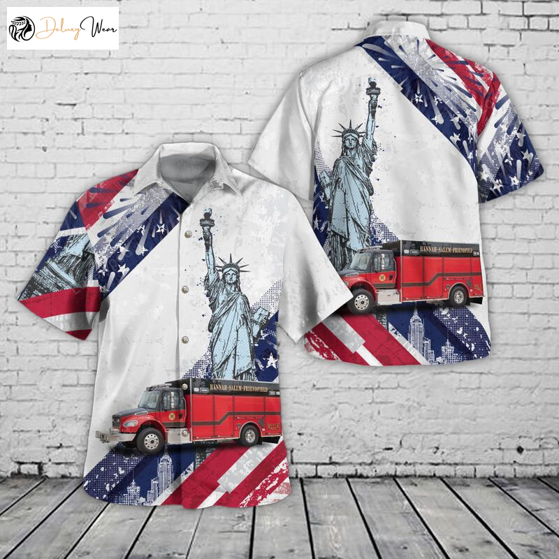 Pamplico SC Hawaiian Shirt: Rescue 4th Of July – Hannah-Salem-Friendfield Fire Department