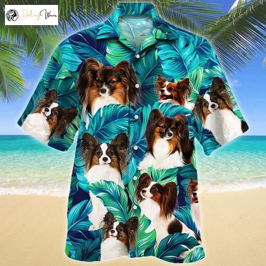 Papillon Dog Lovers Hawaiian Shirt – Summer Style All Printed 3D Design