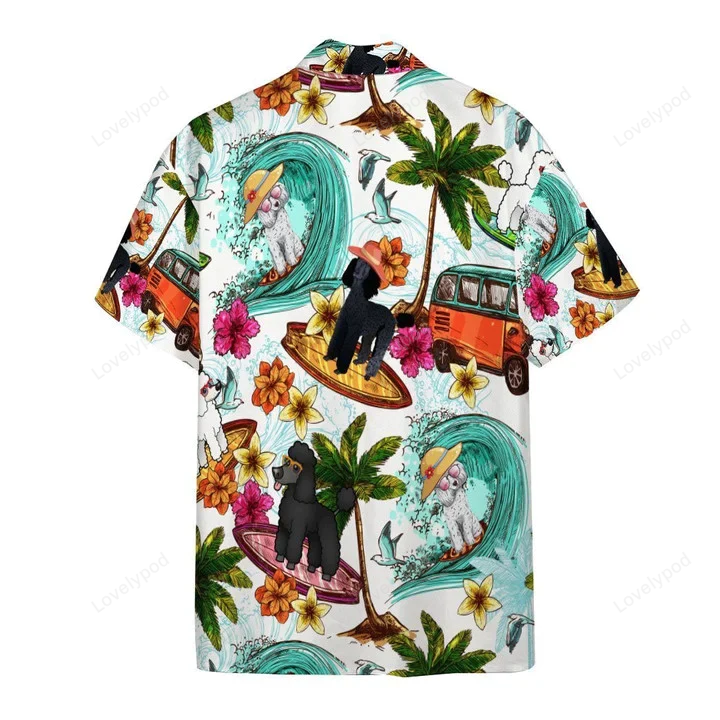 Stylish Summer Dog Watercolor Hawaiian Shirt for Men & Women Aloha Hawaii Design