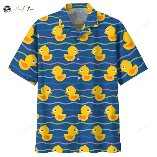 Swimming Duck Hawaiian Shirt – Perfect Duck Shirt for Family Fun in Hawaii