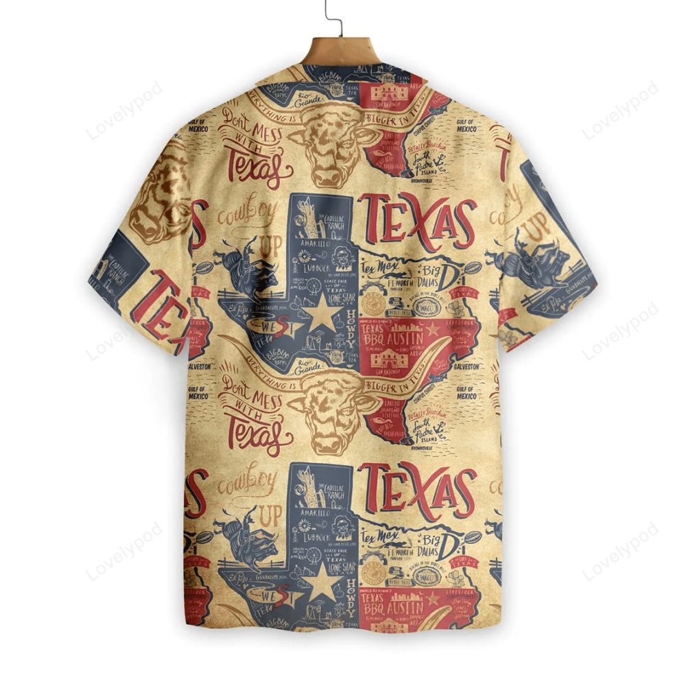 Texas Hawaiian Shirt – Don t Mess With Texas Longhorns Men s & Women s Hawaiian Shirts