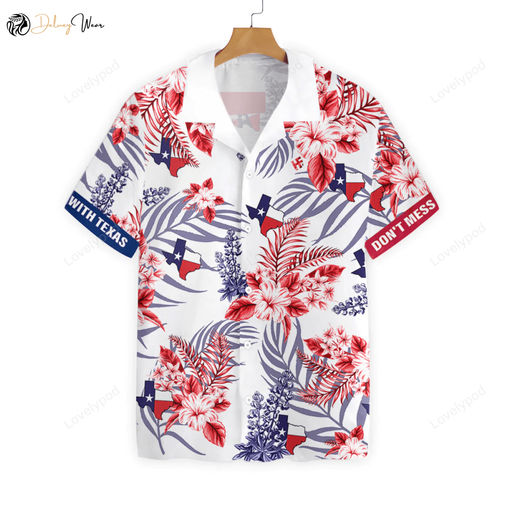 Texas Hawaiian Shirt Floral Bluebonnet: Stylish Men s & Women s Hawaiian Shirts