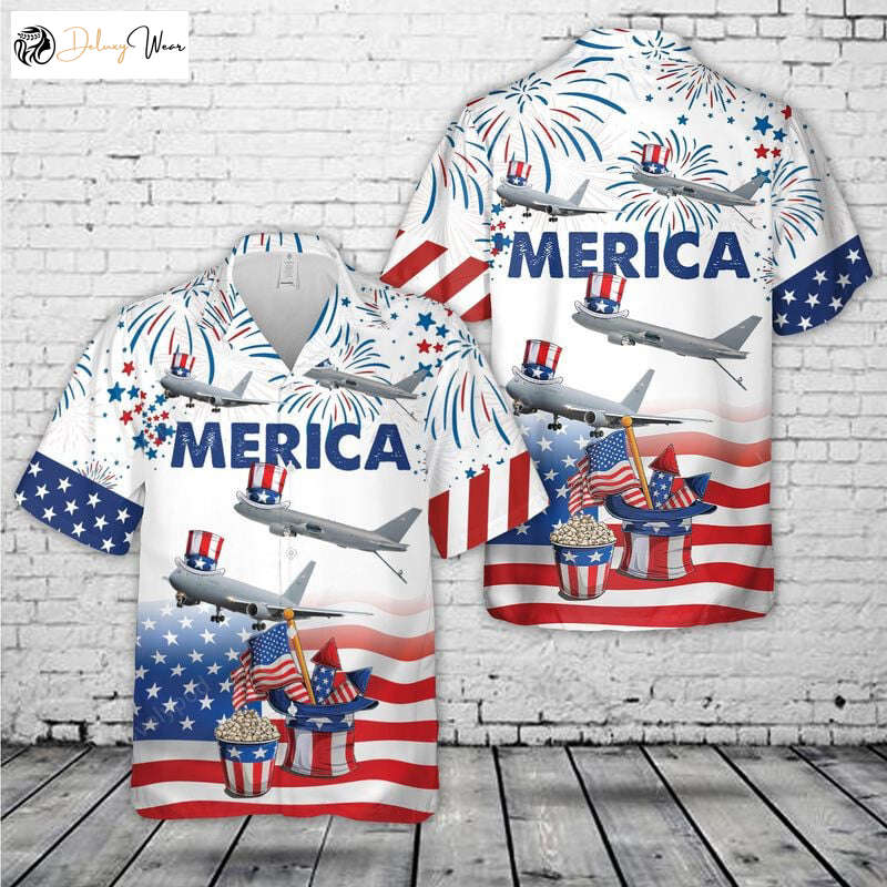 US Air Force KC-46 Pegasus 4th Of July Hawaiian Shirt – Men & Women